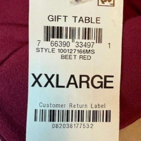 ALFANI WOMEN’S PAJAMAS, LONG SLEEVE BRUSHED KNIT, BEET RED, XXL NWT, - Picture 5 of 6